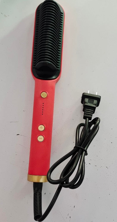 Piastra per capelli 2 in 1, pettine caldo, ferro arricciacapelli a ioni negativi, spazzola elettrica a doppio scopo