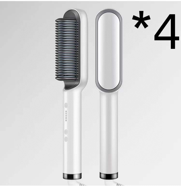 Piastra per capelli 2 in 1, pettine caldo, ferro arricciacapelli a ioni negativi, spazzola elettrica a doppio scopo